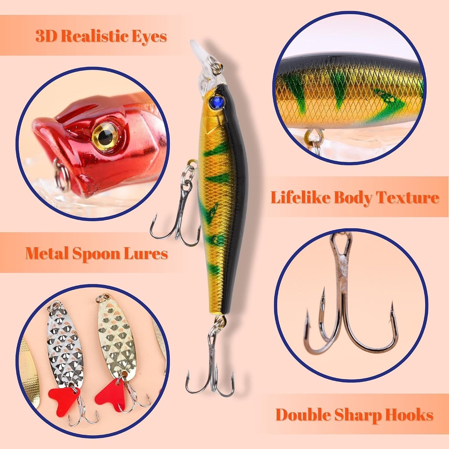 ๐ฃFishing Advent Calendar-24 Fishing Lures