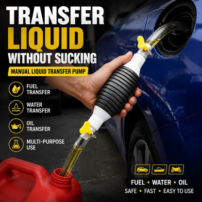 ⛽Manual Siphon Pump Kit with 119.1 Inch Hose