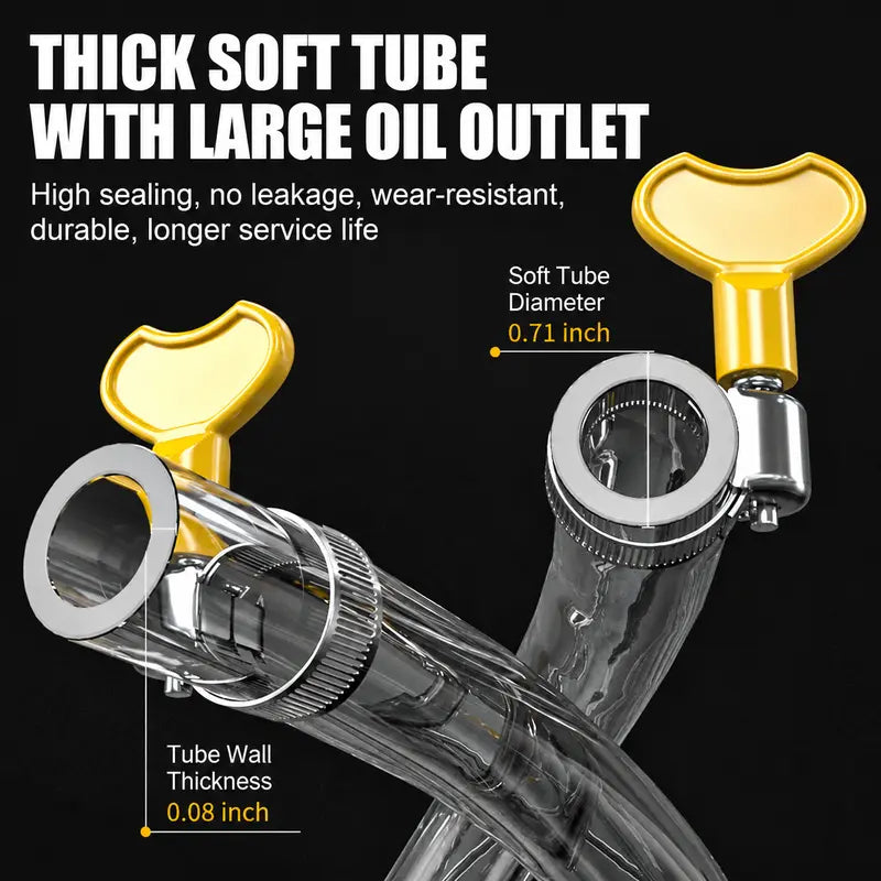 ⛽Manual Siphon Pump Kit with 119.1 Inch Hose