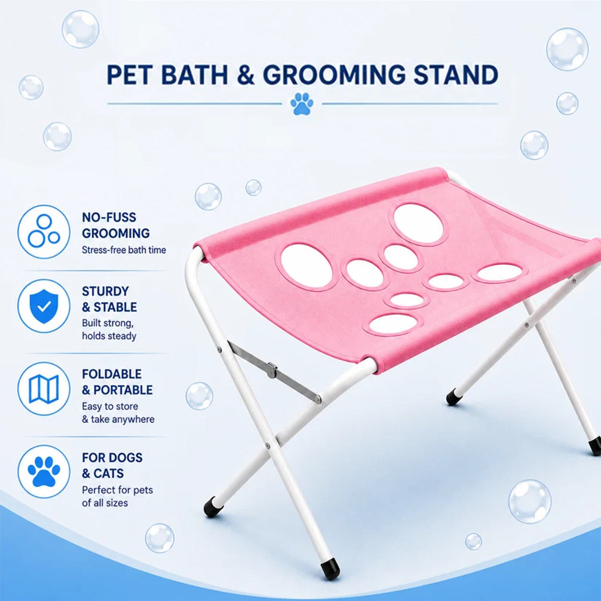 🐾🛁Pet Bath & Grooming Stand