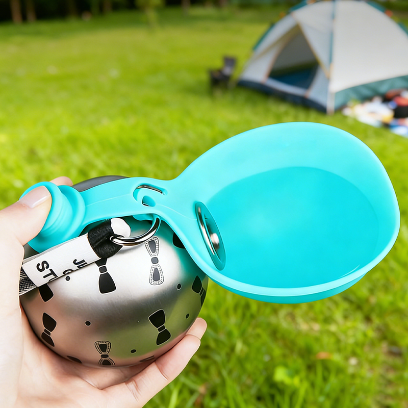 📢📢49% OFF !! ⏰ 2-in-1 Portable Dog Water Bottle for Small Dogs - Leak-Proof & Compact