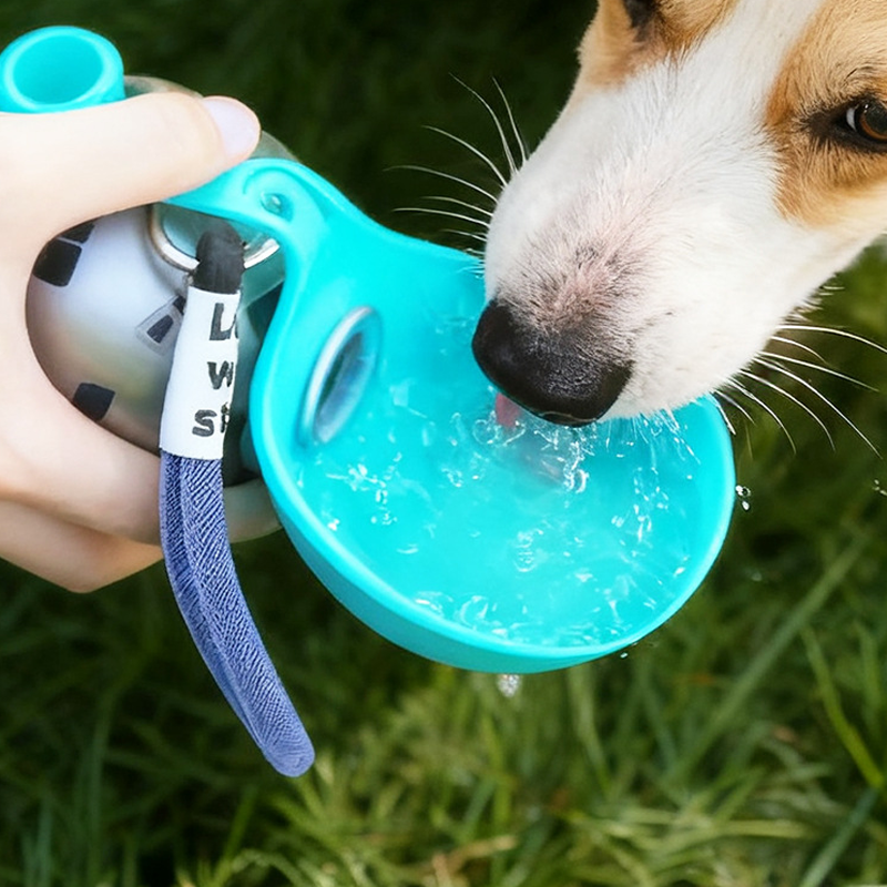 📢📢49% OFF !! ⏰ 2-in-1 Portable Dog Water Bottle for Small Dogs - Leak-Proof & Compact