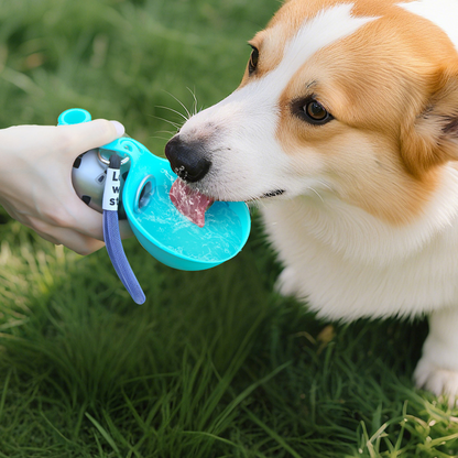📢📢49% OFF !! ⏰ 2-in-1 Portable Dog Water Bottle for Small Dogs - Leak-Proof & Compact